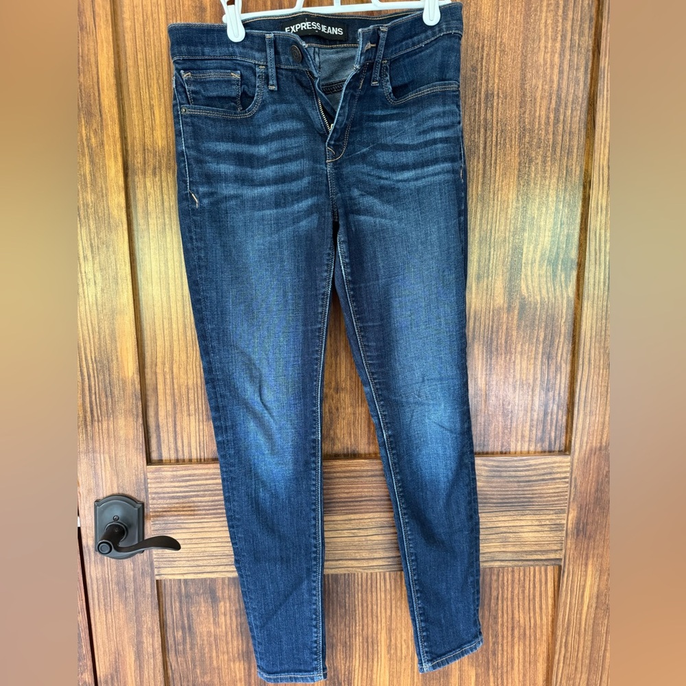 Express Indigo Skinny Jeans